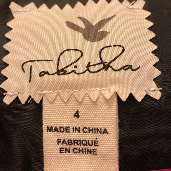 ANTHROPOLOGIE TABITHA Black Gold Floral A-Line Dress Lined w/ Pockets Sz 4 - Picture 12 of 14